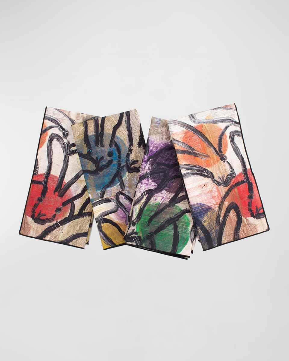 Rabbits and Orbs Cotton Dinner Napkin