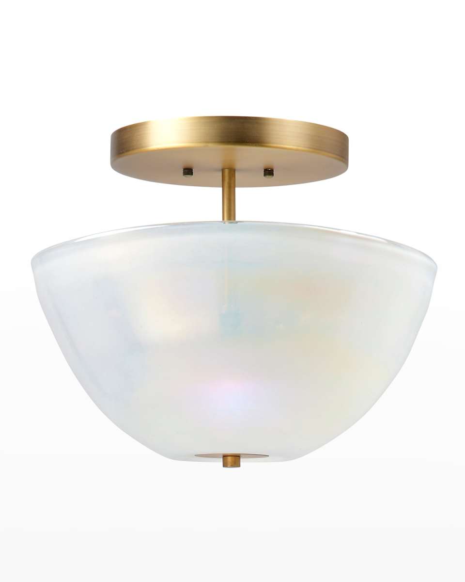 Vapor Bowl Semi-Flush Mount Light