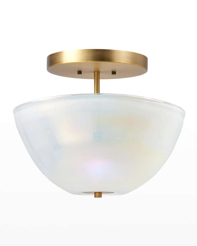 Vapor Bowl Semi-Flush Mount Light