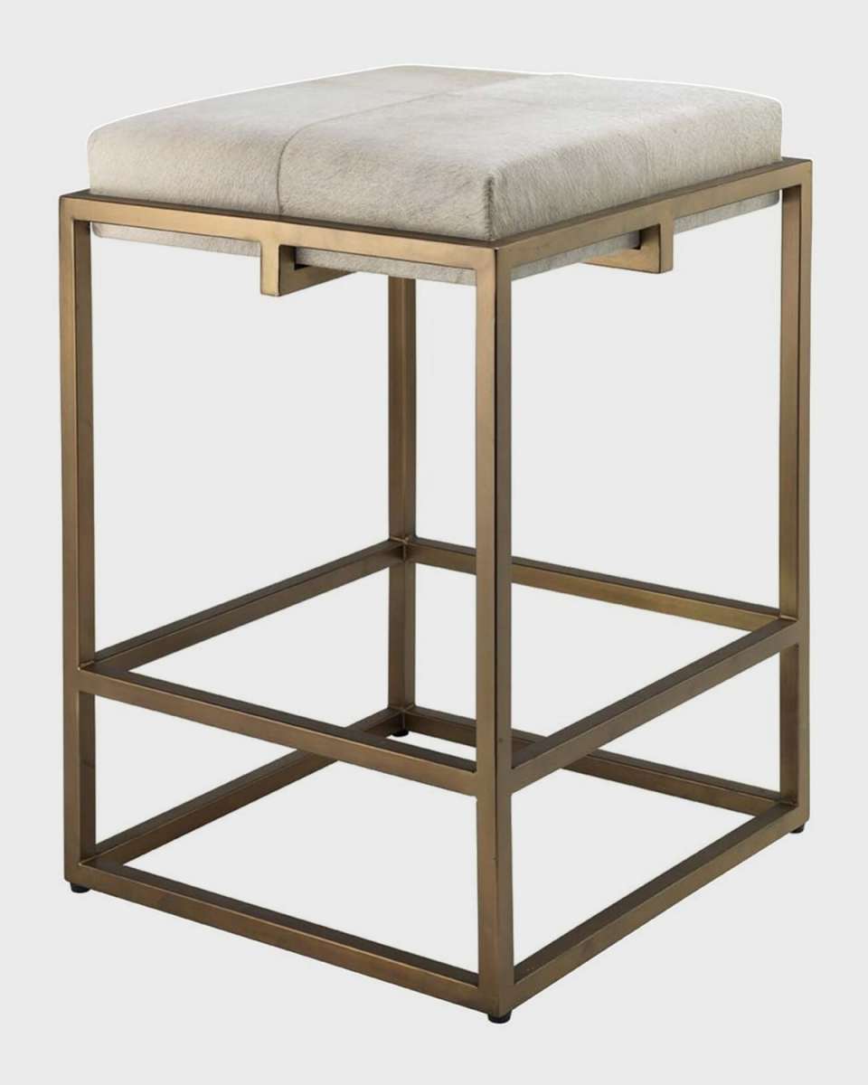 Shelby Hair-Hide Counter Stool
