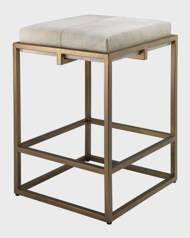 Shelby Hair-Hide Counter Stool