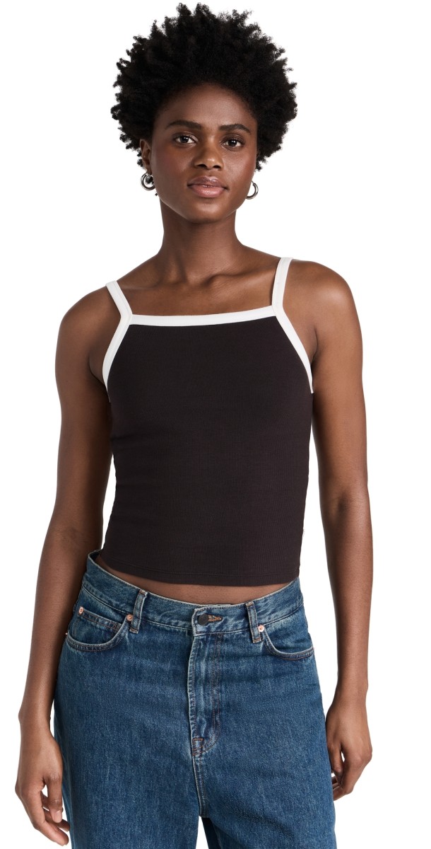 Rolla's Naomi Tank Top Black/Vintage White