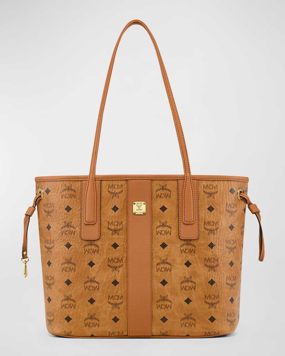 Liz Small Visetos Monogram Tote Bag