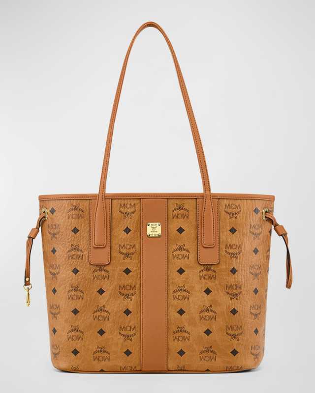 Liz Small Visetos Monogram Tote Bag