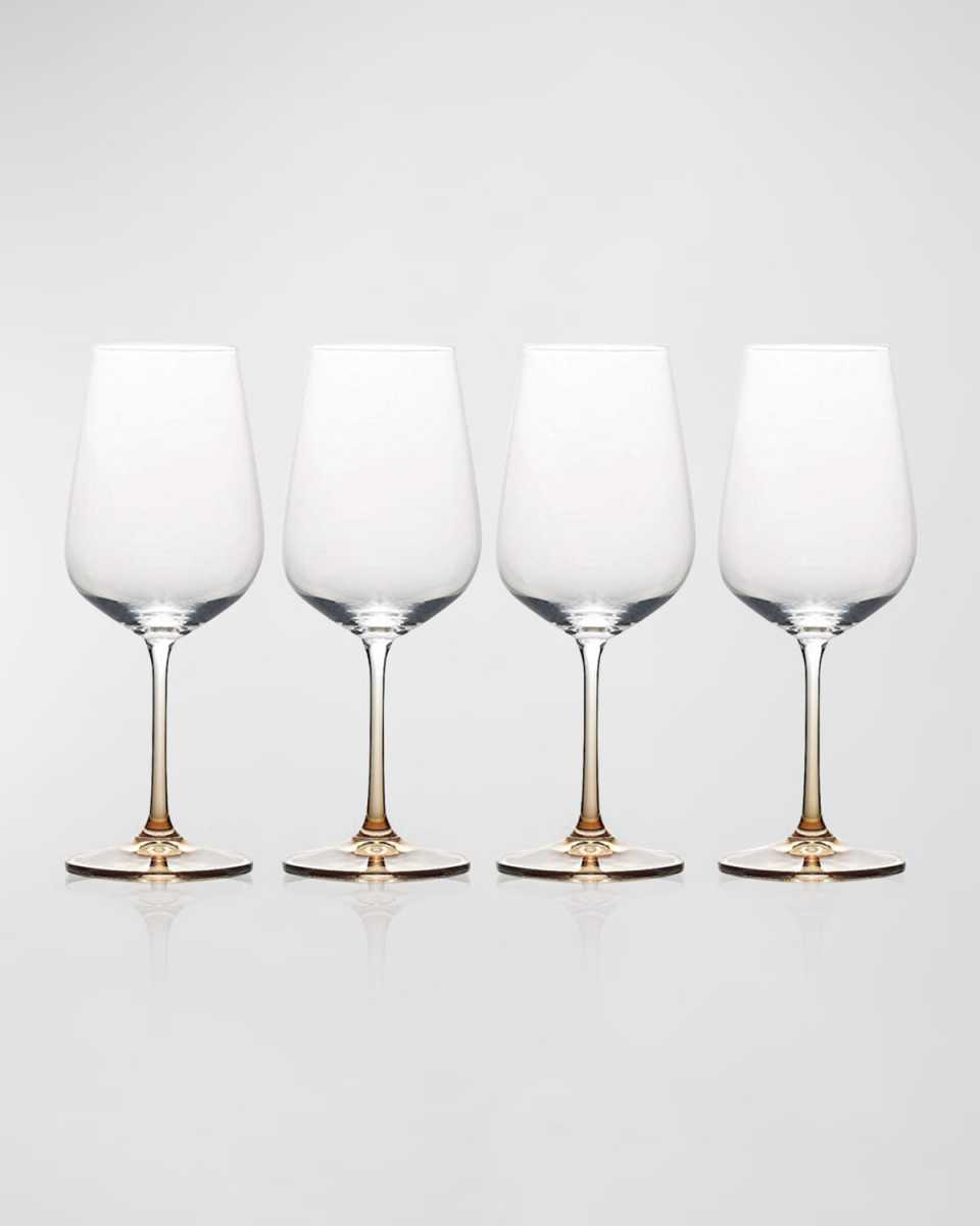 Gianna Ombre White Wine Glasses, Set of 4