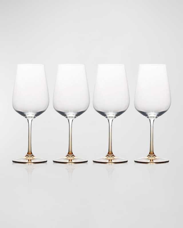 Gianna Ombre White Wine Glasses, Set of 4