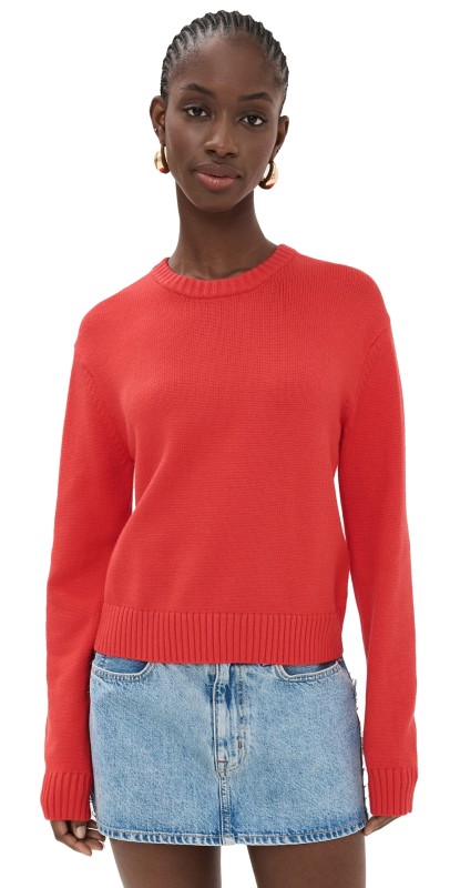 Good American Cozy Crewneck Grenadine003