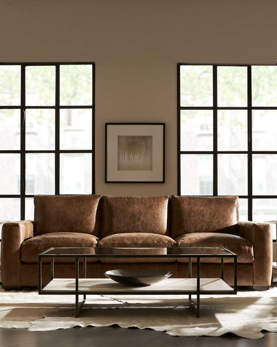 Dawkins 94" Leather Sofa