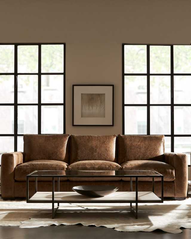 Dawkins 94" Leather Sofa