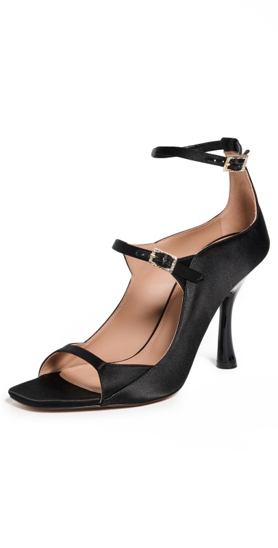 Malone Souliers Riley 90mm Sandals Black