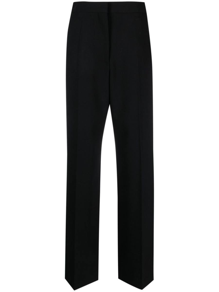 tailored straight-leg trousers