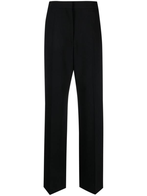 tailored straight-leg trousers