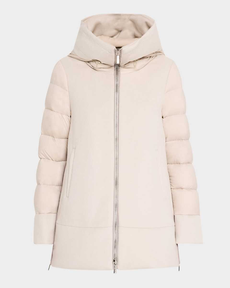 Fresia Wool-Cashmere Hooded Puffer Jacket