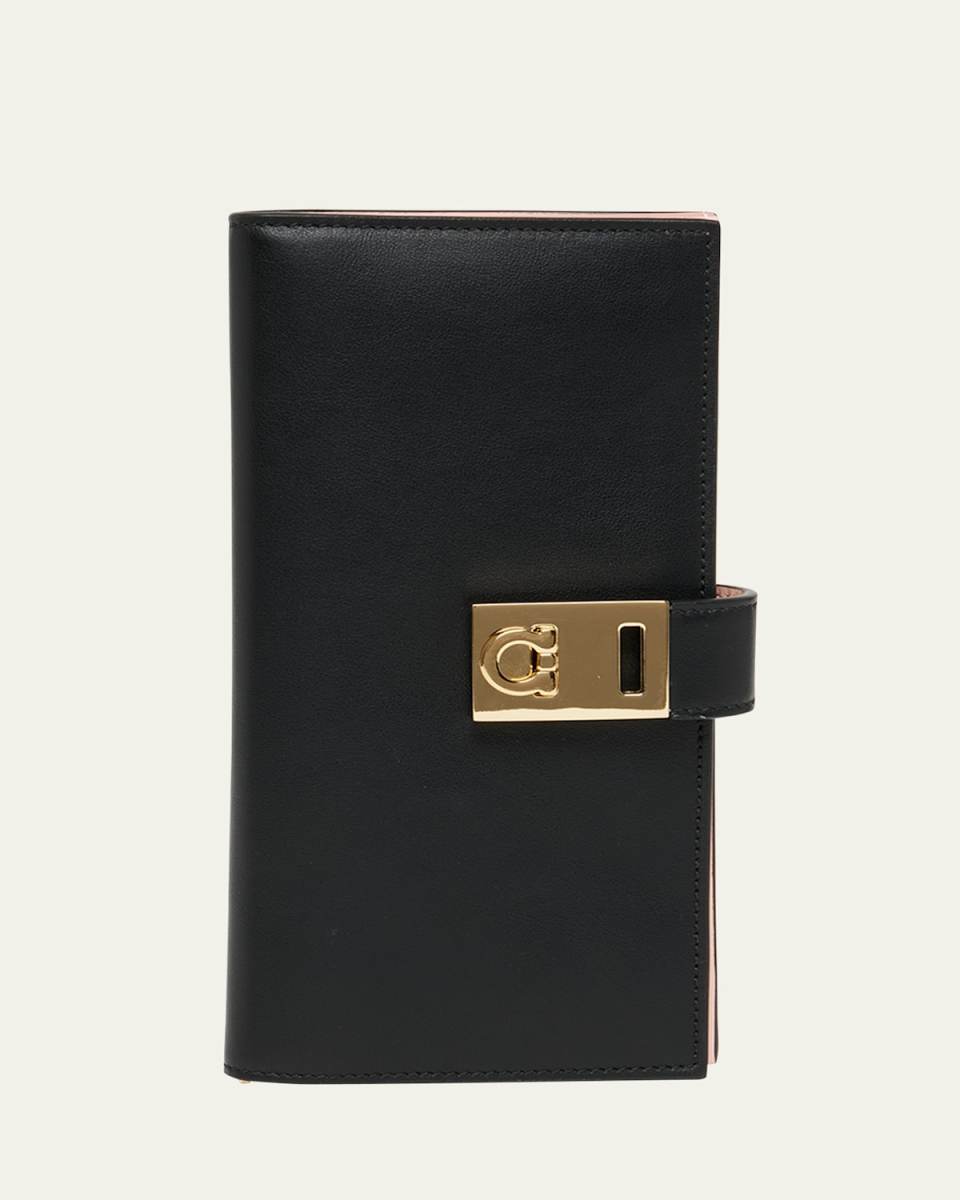 Hug Bicolor Leather Continental Wallet