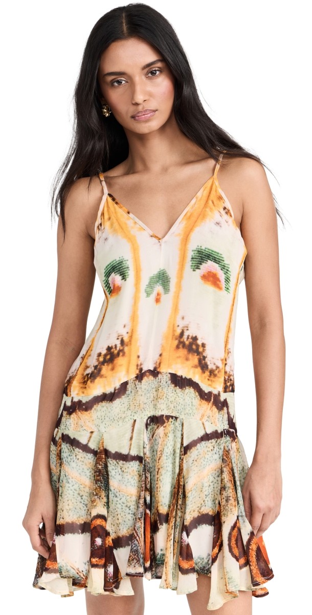Chufy Iris Mini Dress Petal Skin Yellow