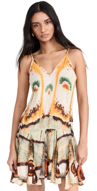 Chufy Iris Mini Dress Petal Skin Yellow