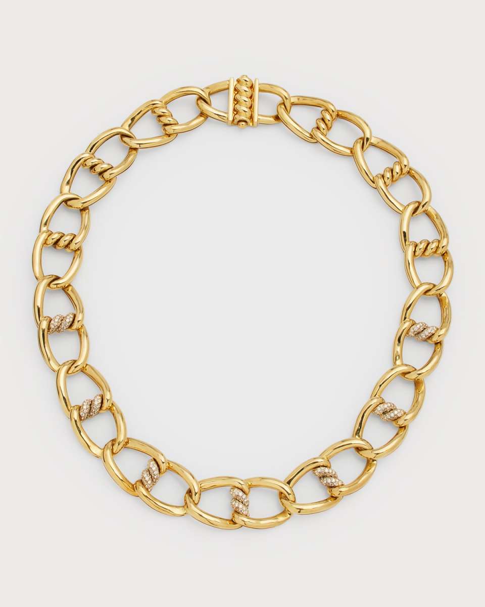 18K Cialoma Collar with Diamond Twist