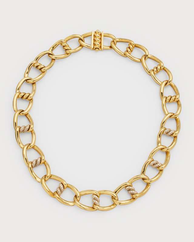 18K Cialoma Collar with Diamond Twist