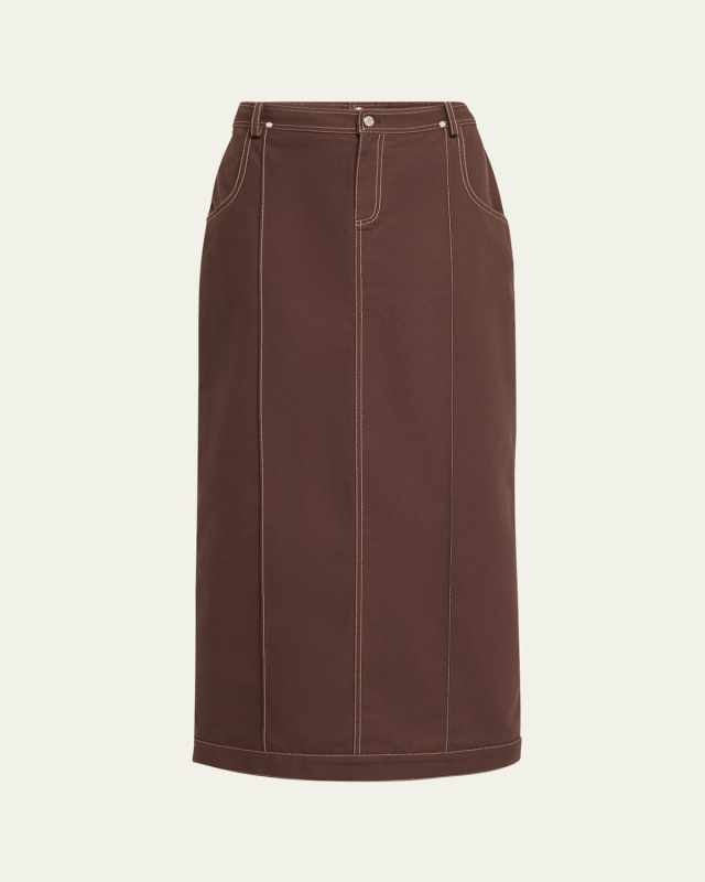 Canvas Trucker Skirt