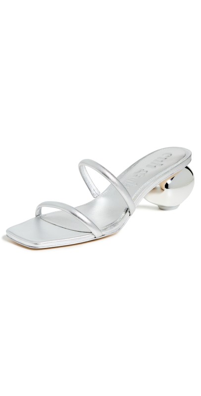 Cult Gaia Leora Sandals Silver