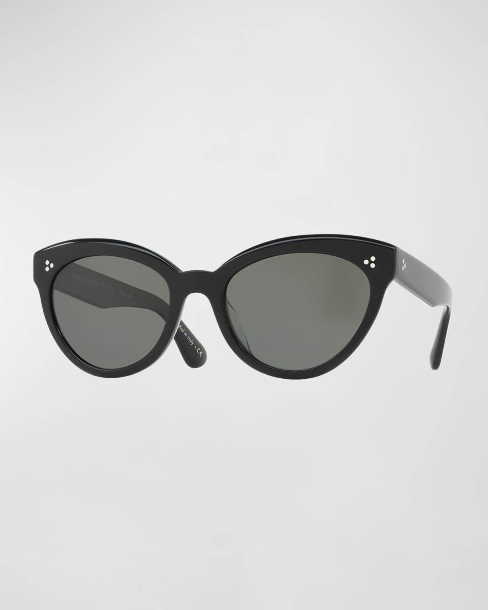 Roella Polarized Cat-Eye Sunglasses, Black