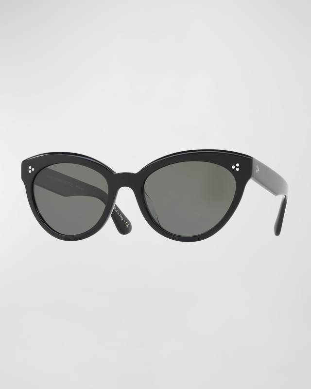 Roella Polarized Cat-Eye Sunglasses, Black