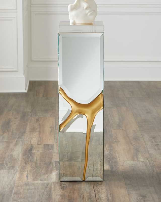 Ravine Beveled Mirror Pedestal II