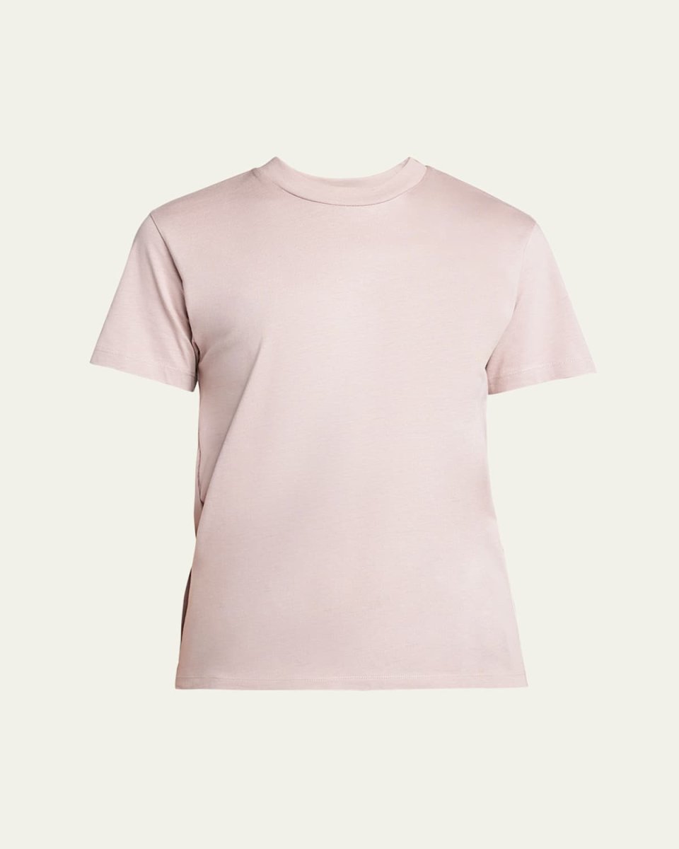 Mixed Media Crewneck T-Shirt