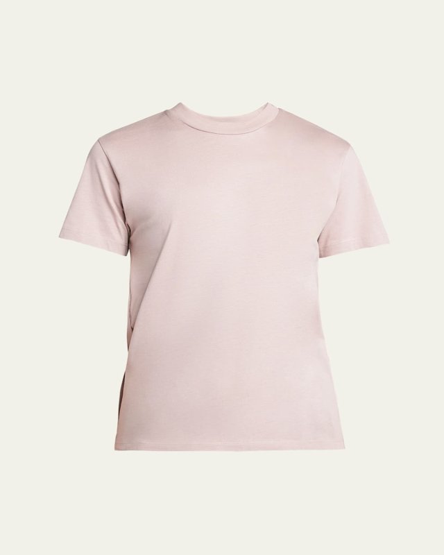 Mixed Media Crewneck T-Shirt
