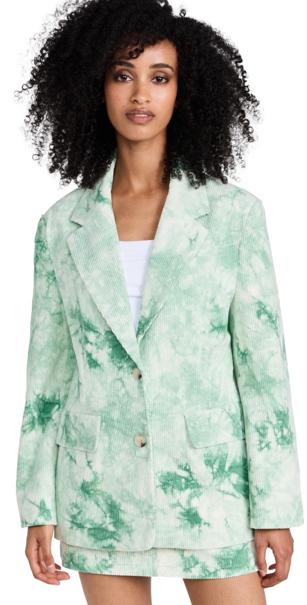 BAUM UND PFERDGARTEN Benicia Blazer Green Ice Velvet