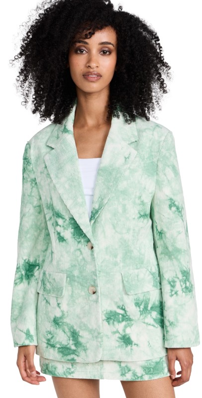 BAUM UND PFERDGARTEN Benicia Blazer Green Ice Velvet