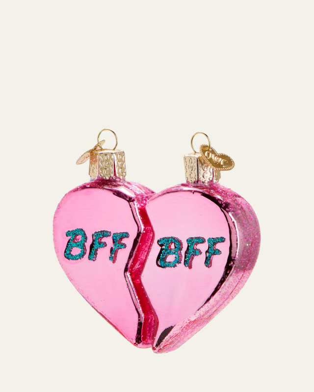 BFF Hearts Christmas Ornament