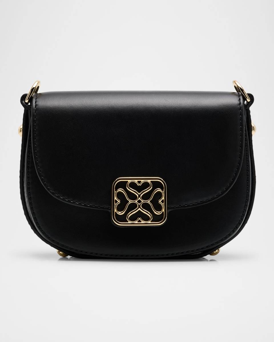 Bay Mini Leather Saddle Crossbody Bag