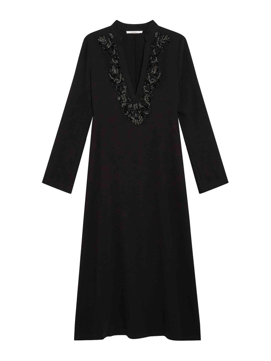 Maliparmi Robe Au Genou - Noir