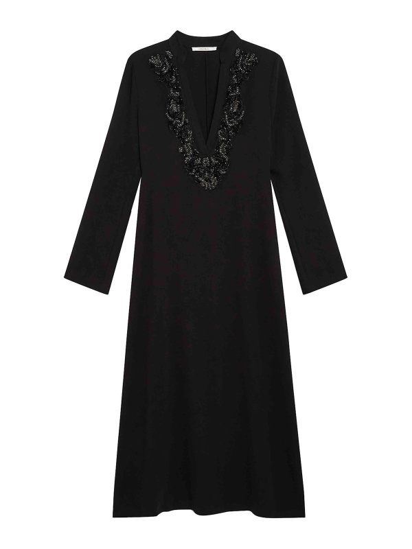 Maliparmi Robe Au Genou - Noir