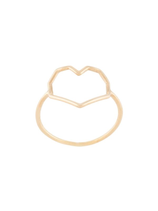 9kt yellow gold Corazón ring