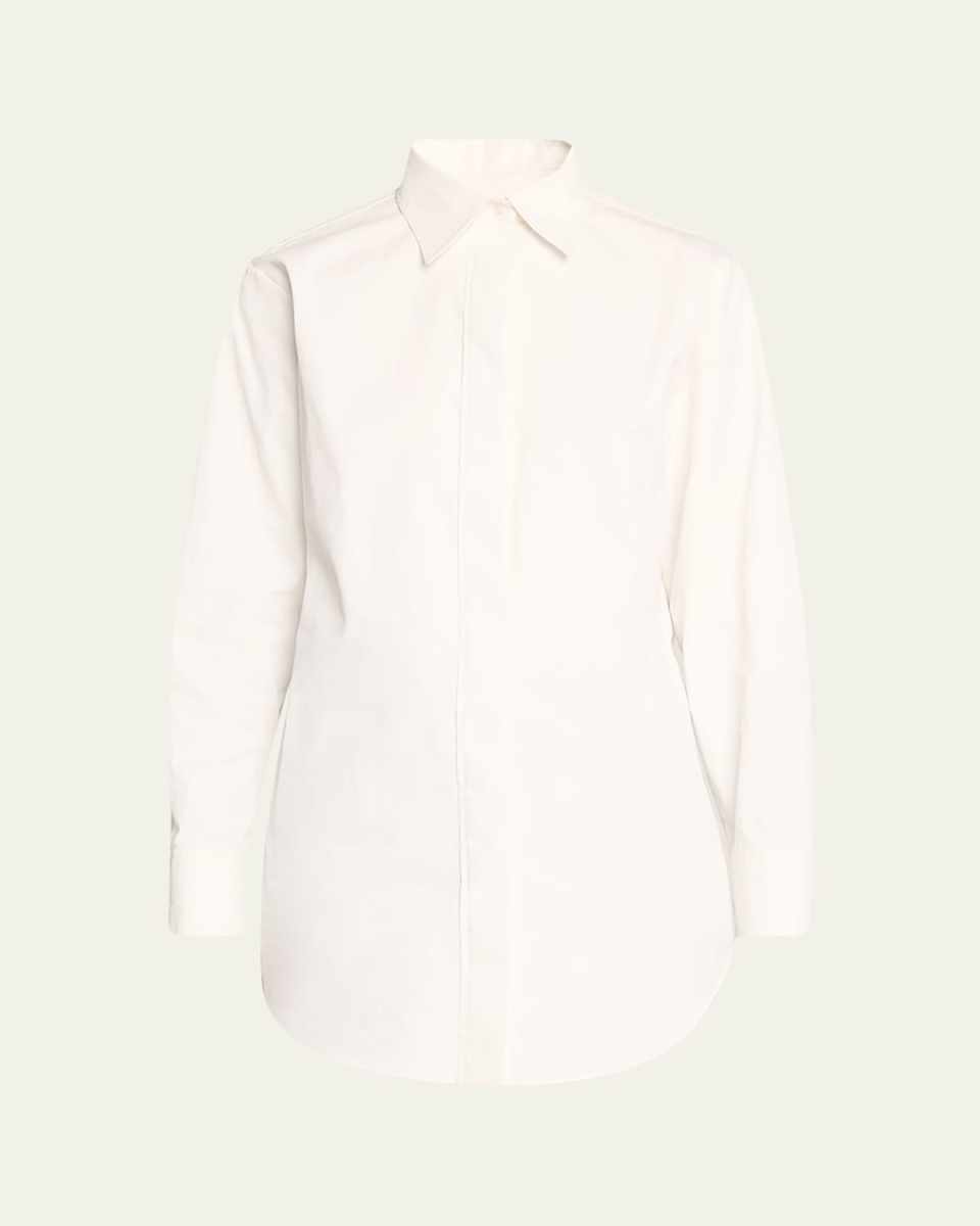 The Mira Boyfriend Button-Front with Split Back