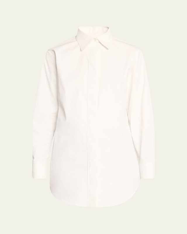 The Mira Boyfriend Button-Front with Split Back