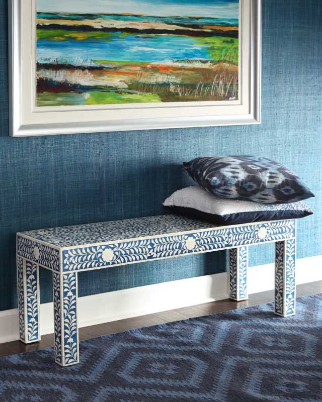 Naimi Bone-Inlay Bench