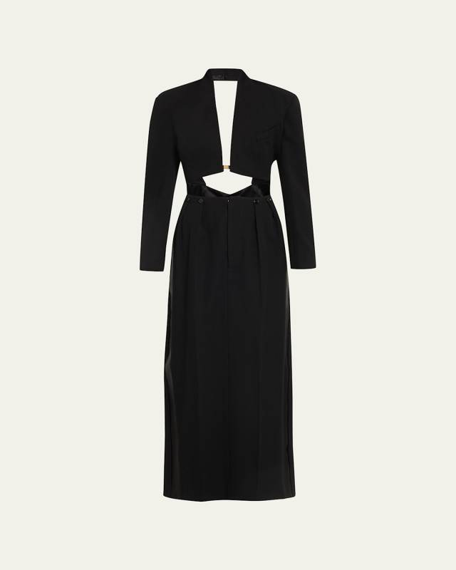Open-back Wool Tailcoat
