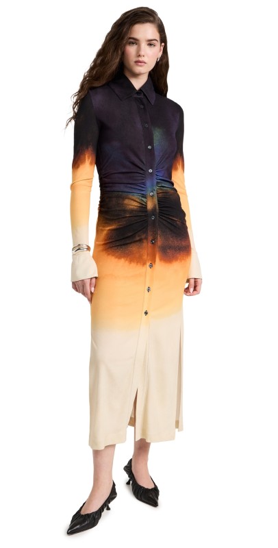 Altuzarra Claudia Dress Sycamore Colorscape