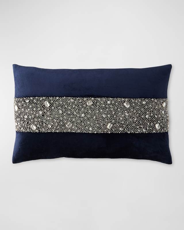 Akadia Jeweled Stripe Decorative Pillow