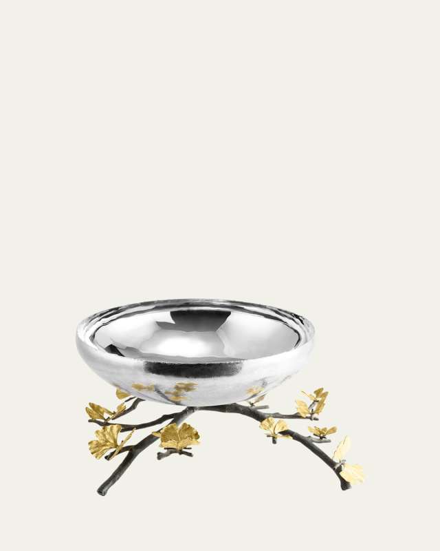 Butterfly Ginkgo Large Centerpiece Bowl