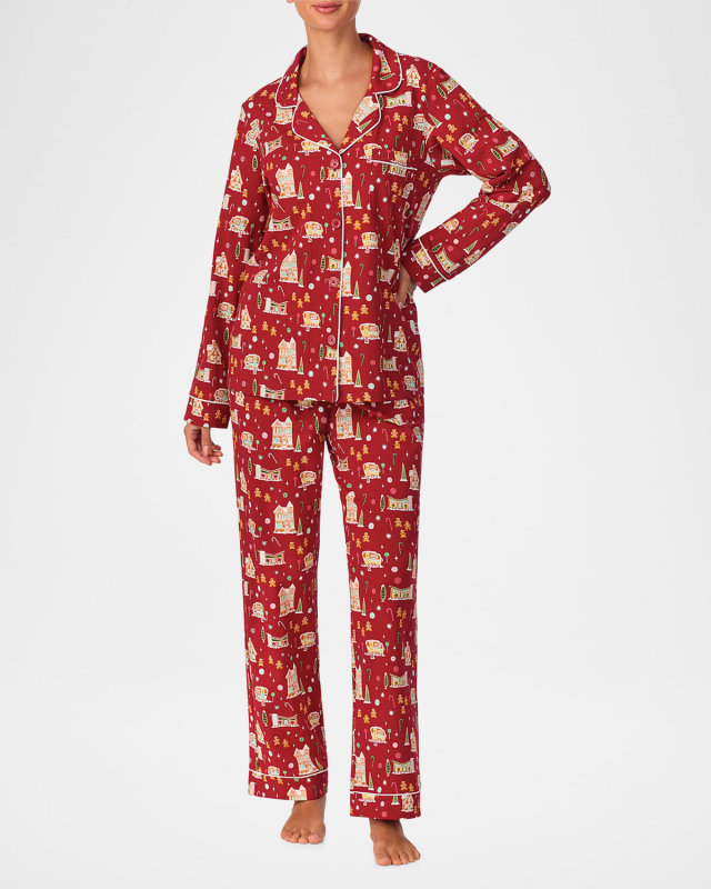 Gingerbread Village Family Jersey Pajama Set