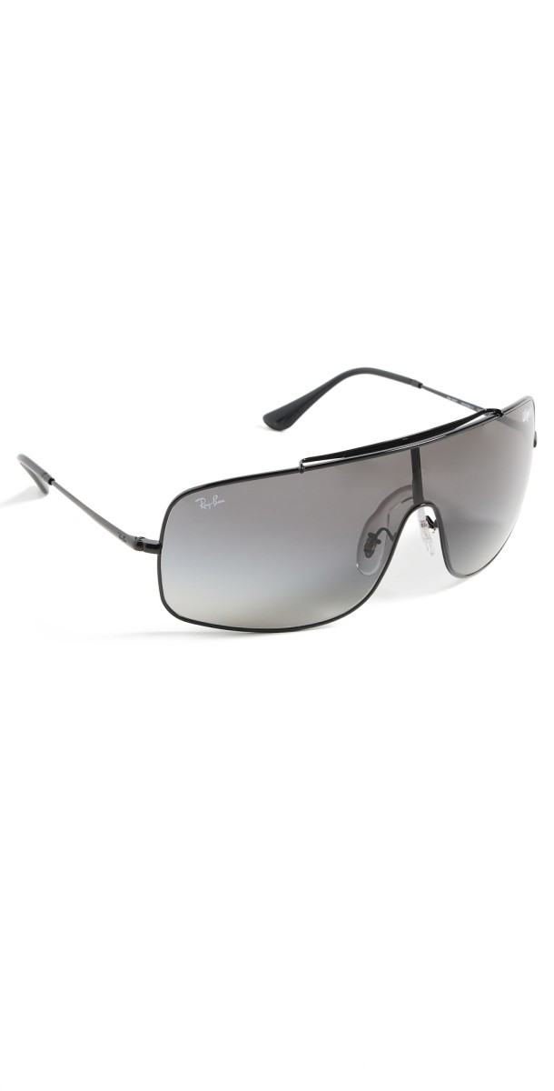 Ray-Ban RB3897 Wings III Square Sunglasses Black