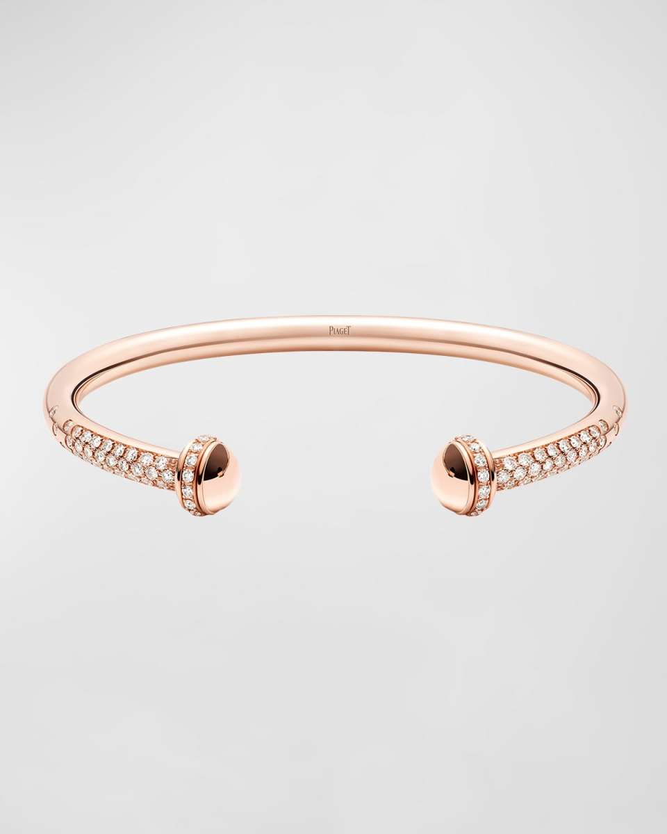 Possession 18K Rose Gold Open Diamond Bangle