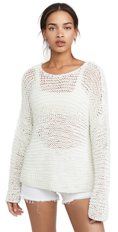 MIKOH Mehetia Long Sleeve Knit Bone