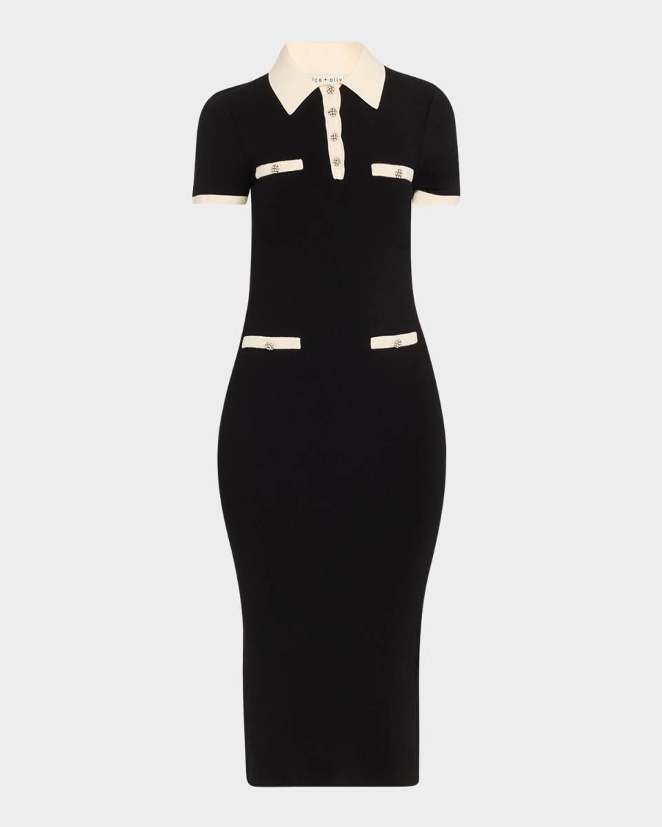 Iris Midi Polo Sweater Dress