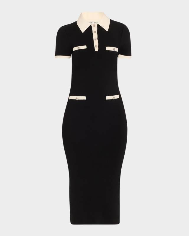 Iris Midi Polo Sweater Dress