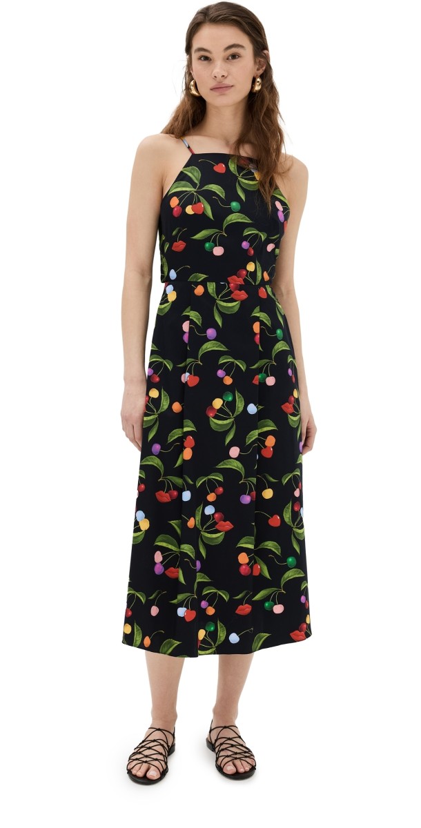 Borgo de Nor Goreti Cotton Dress Cherry - Black